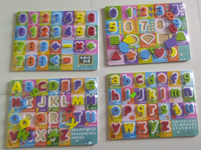 Wooden Colorful leanring puzzle